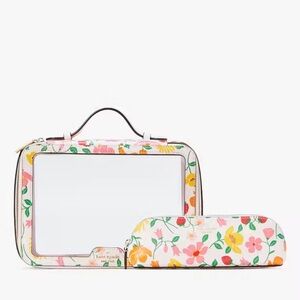 Kate Spade Strawberry vine cosmetic set